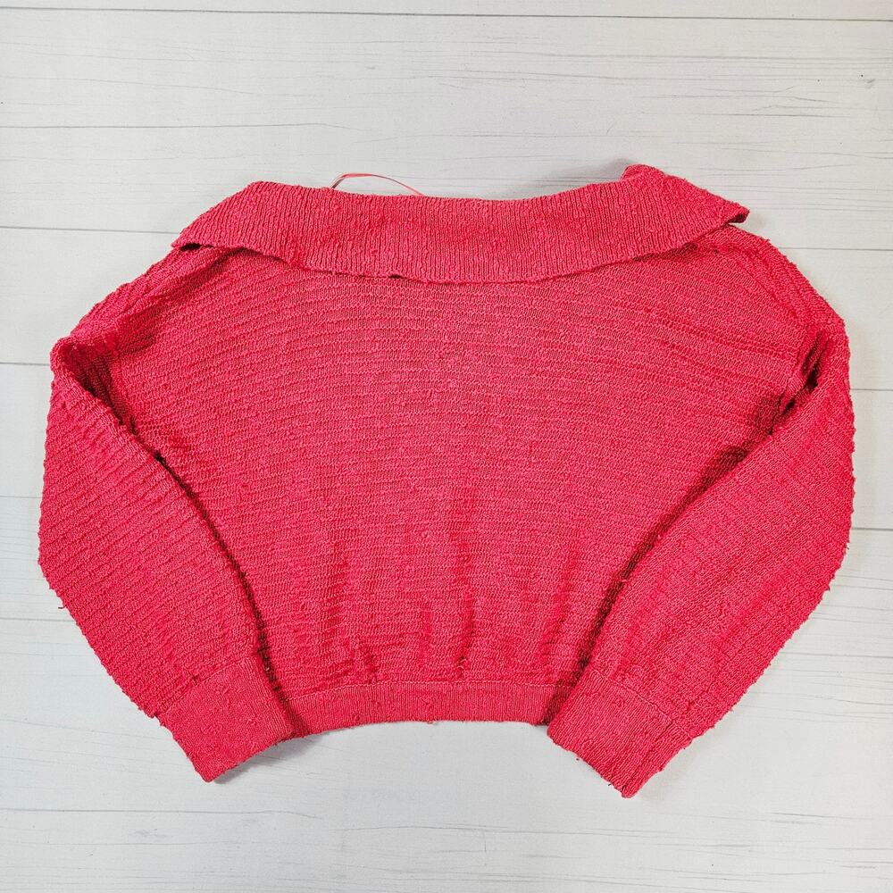 Free People Beach Hot Pink Sweater Oversized - XS - Picture 3 of 6